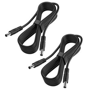 2-Pack Male to Male DC Extension Cord 5.5mm x 2.1mm,12v DC Power Extension Cable for Security Camera,Dvr Standalone LED Strip,Car,CCTV IP Surveillance,5v 9v 24v 12 Volt Plug Supply Adapter 3FT 6FT