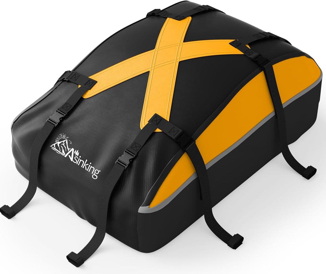 Car Rooftop Cargo Carrier Bag 20 Cubic Feet, 100% Waterproof Roof Bag Top Luggage Carrier for Any Vehicles with/Without Rack Cross Bar, Includes Anti-Slip Mat +4 Door Hooks +Storage Bag +Lock Car Rooftop Cargo Carrier Bag 20 Cubic Feet, 100% Waterproof Roof Bag Top Luggage Carrier for Any Vehicles with/Without Rack Cross Bar, Includes Anti-Slip Mat +4 Door Hooks +Storage Bag +Lock