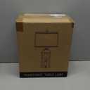 QiMH Table Lamp for Living Room, Farmhouse Lamps with USB A+C and Nightlight, 26" Rustic Bedside Lamps with 3-Way Dimmable Touch Control, Nightstand Lamp for Bedroom, Black, 1 Pack