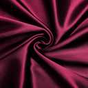 VACVELT Charmeuse Satin Fabric by The Yard, 60 Inch Wide Burgundy Satin Fabric Shiny & Soft Cloth Fabric, Silky Satin Fabric for Bridal Dress, Wedding Decorations, Crafts, Sewing, Draping (3 Yards)