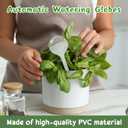 Pynqdfu 14 PCS Plant Watering Globes,Clear Self-Watering Bulbs,Plastic Automatic Watering Globes for Plant Indoor Outdoor,Garden Water Device