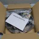 UOFUS Metal Semi Flush Mount Ceiling Light Fixture 4 Candle Holder Matte Chandelier Farmhouse Ceiling Lamp for Dining Room Bedroom Kitchen Hallway EntrywayBlack