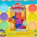 Play-Doh Fundamentals Letters with 26 Letter Stamper Tools, 6 Cans of Assort. Colors, Back to School Classroom Supplies, Kids Arts & Crafts, Preschool Toys, Ages 3+