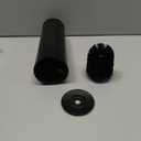 Toilet Brush and Holder Set Premium Material Toilet Bowl Cleaner Free Standing Toilet Bowl Brush and Holder (Matte Black)