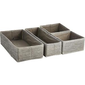 Whitmor Fabric Drawer Organizer 4-Pieces