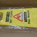 CERLMLAND Caution Wet Floor Sign, Foldable Sturdy Bilingual Double-Sided Safety Warning Signs for Commercial Use, Pool (2-Pack Yellow)