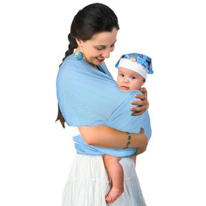 Water Sling Baby Wrap Carrier for Summer Pool - Adjustable Shoulder Mesh Breathable Chest Sling Infant Carrier for Newborn to Toddlers Summer Pool Beach (Blue)