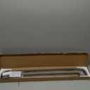 Double Curtain Rods Matte Black,Room Darkening Drapery Rod 28-48 Inches,Adjustable 3/4 Inches Front and 5/8 Inches Back Quality Metal Rod for Window,Wrap Around Design