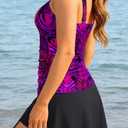 Talisea Womens Two Piece Tankini Bathing Suits with Skirt Tummy Control Swimsuits Ladies Swimwear, M