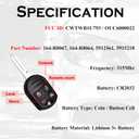 SUPALAND Key Fob Remote Replacement Fits for Ford F-150 F150 2011 2012 2013 2014 F-250 F-350 Super Duty 11-2016 Explorer Expedition 2009-2017 CWTWB1U793 Keyless Entry Remote Start Control OUC6000022