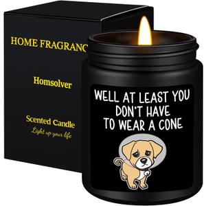 2 x Homsolver Get Well Soon Gifts for Men, Funny Gift for Him After Surgery, Feel Better Cheer Up Inspirational, Sandalwood Candles for Friends Dad Brother Coworker