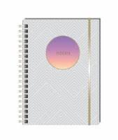 Colored Gradient Transparent Wirebound Notebook