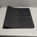 Silicone Stove Mat for Glass Top - Cooktop Protector, XL Dish Drying Mat for Kitchen, Range Cover for Electric Cooktops, Parnoo (Black, 28 x 20)