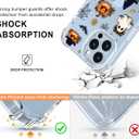 Spooky Halloween Case for iPhone 13 Pro, Slim Clear Cover with Cute Pumpkin & Ghost, Soft Touch Shockproof Bumper, 6.1" Protective Case