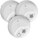 First Alert SMICO105-AC, Interconnect Hardwire Combination Smoke & Carbon Monoxide Alarm with 10-Year Battery Backup, 3-Pack, Best By 10/13/30