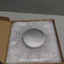 3 Pack Metal Mirrors for Wall Sunburst Wall Mirrors Home Dcor Decorative Hanging Wall Art for Living Room Bedroom Entryway (Silver, Sunburst)