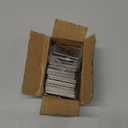 Wenqik 100 Pack Stainless Steel Table Numbers 76-100, 2 x 1.6 Inch Double Sided Tent Style Number Signs Tabletop Display Cards for Wedding Reception, Restaurant, Party, Cafe and Event Seating