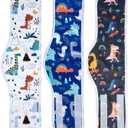 MICOOYO Male Dog Diaper Lightweight Dog Wraps Washable Dogs Diapers Doggie Belly Bands for Male Dogs, Puppy Diapers Large (Dinosaur,L)
