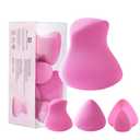 2 x Makeup Sponges 4 Pack, Ultra Soft Beauty Blenders for Flawless Foundation Application, Latex-Free & Hypoallergenic Makeup Sponges For Foundation, Powder, Cream,Liquid (Pink)