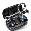Wireless Earbuds Bluetooth Headphones Sport, 2024 Bluetooth Earbuds Stereo Ear Buds, Noise Cancelling Mic, IP7 Waterproof Headset for Workout/Running Black