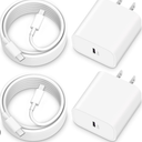 iPhone 17e/17/16e/16 Charger Fast Charging, 2Pack 20W USB C Wall Charger Block Cube with 6FT USB C Cable Cord for iPhone 17e/17/17 Pro Max/Air/16e/16/15 Pro Max/Plus, iPad Pro 13/12.9/11 inch, AirPods 