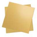 2 Pcs Brass Sheet, 6" x 6", 18 Gauge(1mm) Thickness, No Scratches, Film Attached Brass Plates