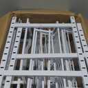 Over The Door Pantry Organizer9-Tier Over The Door Organizer with Adjustable BasketMetal Hanging Pantry Organizers and Storage for Kitchen, Back of Door Seasoning Rack (White)