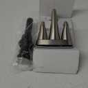 Delta Faucet Arvo Centerset Bathroom Faucet Brushed Nickel, Bathroom Sink Faucet, Drain Assembly Included, SpotShield Stainless 25840LF-SP (SpotShield Brushed Nickel)