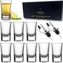 A&A Wonders 1.5 Oz Shot Glasses Set Of 8 With Heavy Base - Shot Glass Set, Weighted shotglass - For Vodka Tequila Shot Glasses Gift Box (Set of 7)