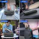 FYOUNG Carrying Case for PlayStation Portal, Protective Hard Shell Portable Travel Carry Handbag Full Protective Case Accessories for PlayStation Portal Remote Player (Dark Gery)