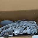 Comfort Zone Oscillating Wall Mount Fan with Adjustable Tilt, 16 inch, 3 Speed, Metal Grille, 90 Degree Oscillation, Airflow 14.07 ft/sec, Ideal for Home, Bedroom, Gym & Office, CZ16W