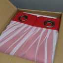 BONZER Dual Layers Grommet Top Mix and Match Blackout Curtains with White Sheer Voile for Living Room, Red, 52x84 Inch, Set of 2 Panels