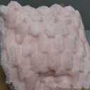 BEDELITE Fleece Blanket Twin Size for Bed Couch, 3D Jacquard Decorative Pink Throw Soft and Cozy Warm Plush Fuzzy Blanket All Seasons Suitable, 60x80Inches