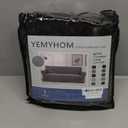 YEMYHOM Couch Cover Latest Jacquard Design High Stretch Sofa Chair Covers for Living Room, Pet Dog Cat Proof Armchair Slipcover Non Slip Magic Elastic Furniture Protector (Small, Black) (Small (31"-46"))