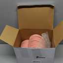 Domensi 24 Pcs Valentines Heart Shaped Bowls 8.66 Inch Heart Shaped Wheat Straw Plates Bulk Unbreakable for Dinner Appetizer Sauce Dish Dipping Snack Sushi Salad Fruit Dessert Steak Serving(Pink)