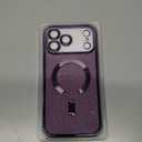 Meifigno Designed for iPhone 17 Pro Max Case 6.9", Compatible with MagSafe, Surround Raised Lens Protection for 17 ProMax Case, Deep Purple