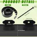 Sasylvia 5'' x 50' Landscape Edging Kit Plastic Garden Edging Border Include 45 Anchoring Spikes for Lawn Garden Grass Yard Home School, Black