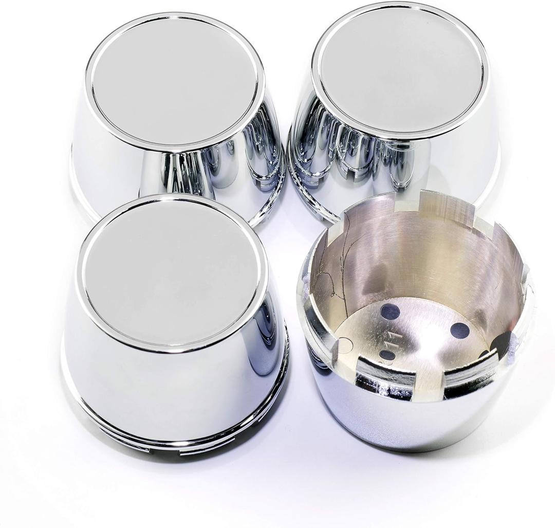 RTRHINOTUNING 4 PCS 69.5 mm Wheel Center Caps Compatible with Ultralite Mini Wheels SPML2 SPML3 SPML5, OD: 2.74 in / 69.5 mm ID: 2.56 in / 65 mm Chrome Hub Caps