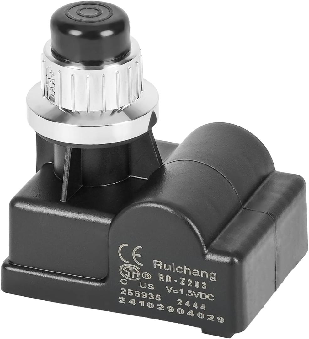 only fire 6 Outlets AA Battery Push Button Igniter Compatible/Replacement for BBQ Gas Grill Models by Nexgrill, Char-Broil, Brinkmann, Charmglow, Grillmaster, Uniflame and Others, Silver