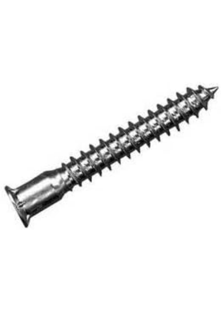 7 mm x 50 mm Highpoint Confirmat Screws, Pozi-Flat Head, Zinc Finish (150)