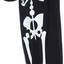 GRAJTCIN Halloween Skeleton Costumes for Men Scary Glow in the Dark Skeleton Pajamas for Men S