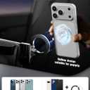 pop-tech Magnetic Phone Holder for Honda Civic 11th Gen 2022 2023 2024 2025 2026, 360 Car Screen Phone Mount Made for Civic Hatchback Sedan Touchscreen, Compatible with Magsafe iPhone Accessories