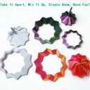Large 6.9In,3D Printed Fidget Toys, Dual Motion Fidget Toy,Fractal Fidget Hexagon with More Sturdy Handle, New Star Shaped Fidget Toys for Office Desktop Decompression Toys ,Multi-Color (Rose-Golden)