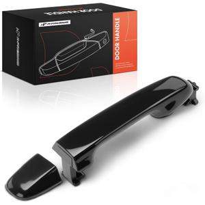 A-Premium Rear Right Passenger Side Exterior Door Handle Compatible with Toyota Camry 2012-2017, Without Keyhole Smooth Black