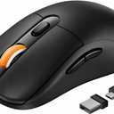 ProtoArc Bluetooth Wireless Mouse for MacBook Pro/Air, USB C Mouse, EM15 Rechargeable Compact Portable for Laptop, iPad, Tablet, Chromebook-Black