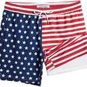 maamgic 2 in 1 Mens Swim Trunks 7 Inch Swim Shorts Swim Suits Board Shorts, XL