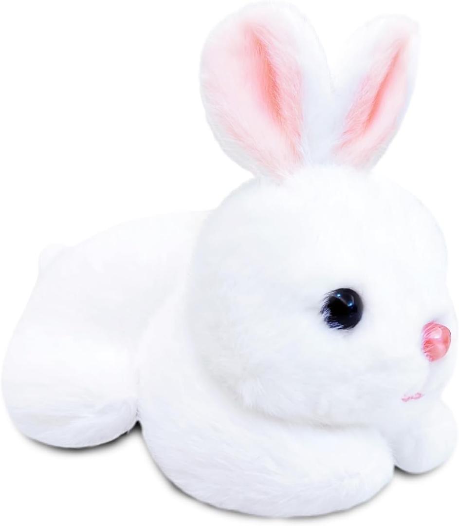White Bunny Rabbit Stuffed Animal, 8'' Cute Rabbit Stuffed Animals for Baby Girl Gifts, Kawaii Rabbit Plush Toys for Kids, Easter Bunnies Plushies Gifts, Party Favors, Christmas Decoration