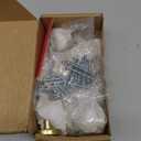 homdiy 10 Pack Gold Cabinet Knobs Round Brushed Brass Kitchen Handles Zinc Alloy Metal Hardware for Dresser Drawer Desk Cupboard