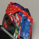 BeeGreen Christmas Reusable Grocery Bags 10 Pack Reusable Shopping Bags Bulk Christmas Gifts Tote Bags with Zipper Storage Pouch Elastic Band Foldable-Machine Washable