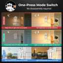 VIANIS White Large Adjustable Sensitivity Motion Sensor Outdoor Lights, Large 1-Pack